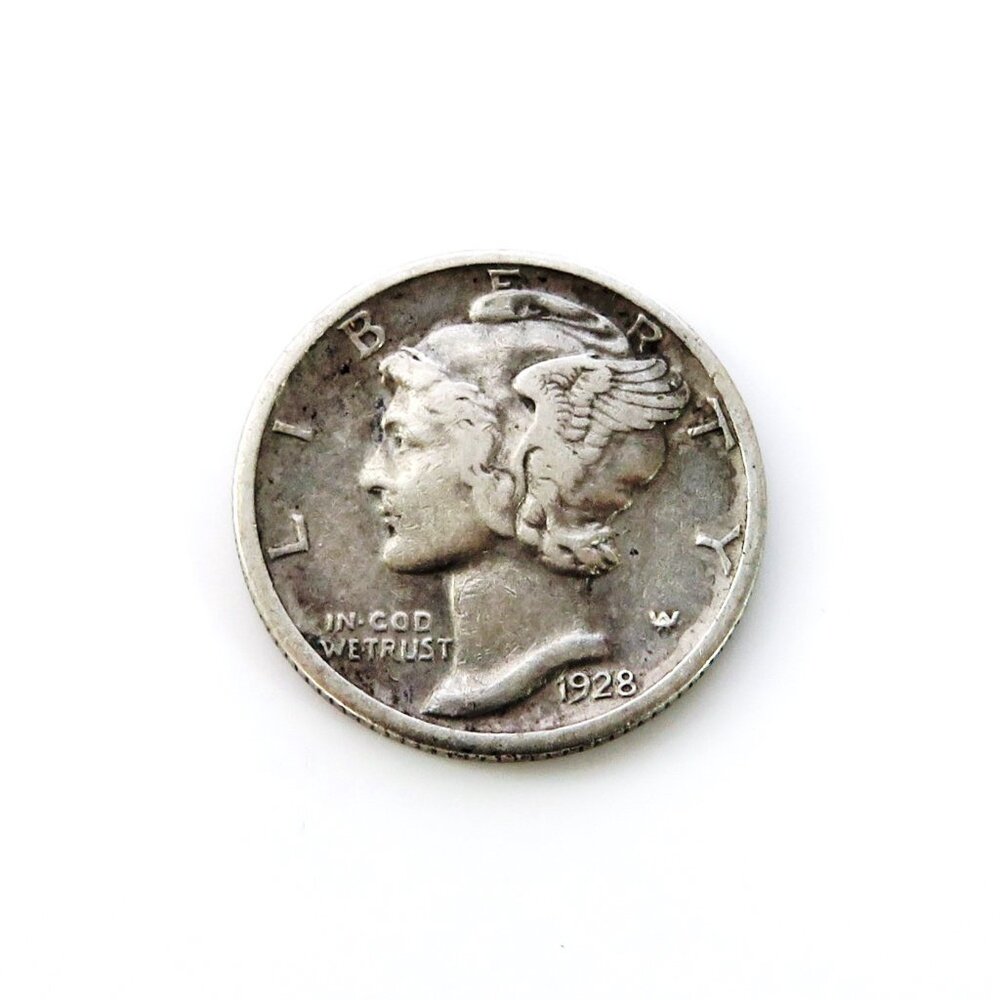 1928-P Mercury Dime 90% Silver US Coin